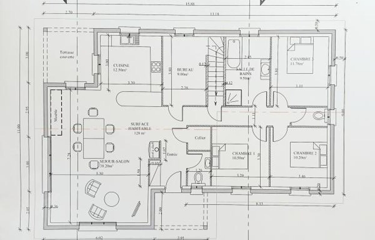 maison 5 pièces 128 m2 à vendre à Lépanges-sur-Vologne (88600)