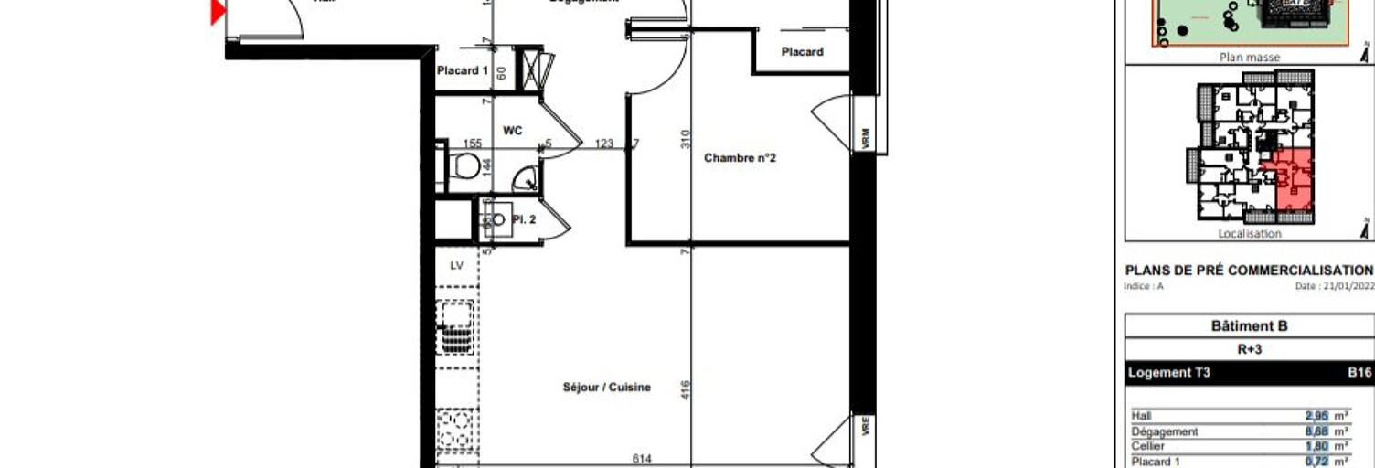 Appartement 3 Pièces 68 m² à vendre à Sallanches (74700)