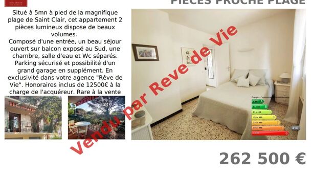 Appartement 2 pièces  à vendre Lavandou (Le) 83980