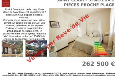 vente appartement 262 500 € à proximité de Sainte-Maxime (83120)