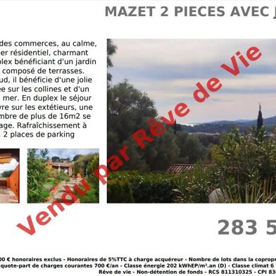 Maison 2 pièces 44 m²