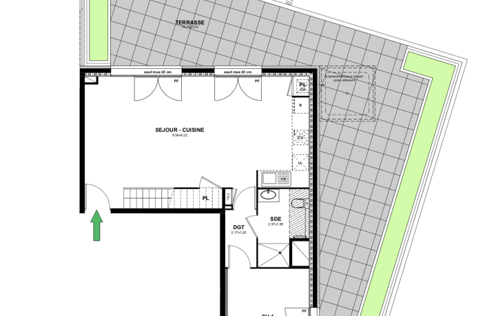  THONON Dernier étage  T5 4 chambres 114,43m2 — photo 2