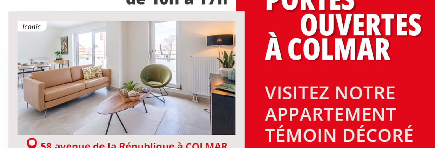 Appartement neuf T1, T2, T3, T4 Pièce 19 à 103 m² à vendre à Colmar (68000)