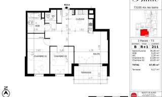 Appartement 3 Pièces 67 m² à vendre à Aix-les-Bains (73100)