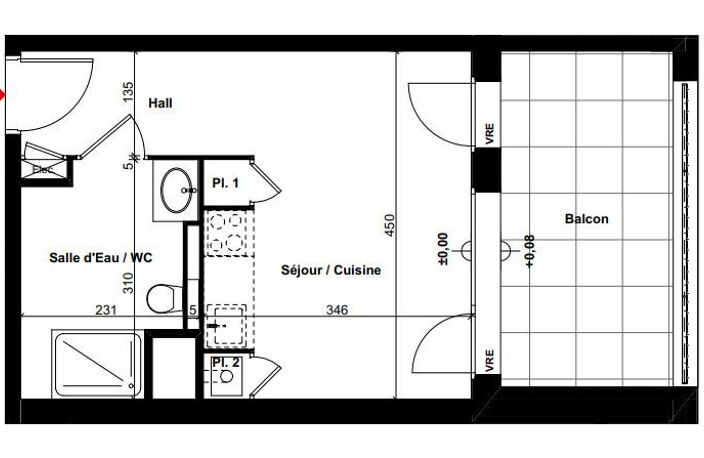 Appartement T2 neuf de 47.24 m² — photo 4