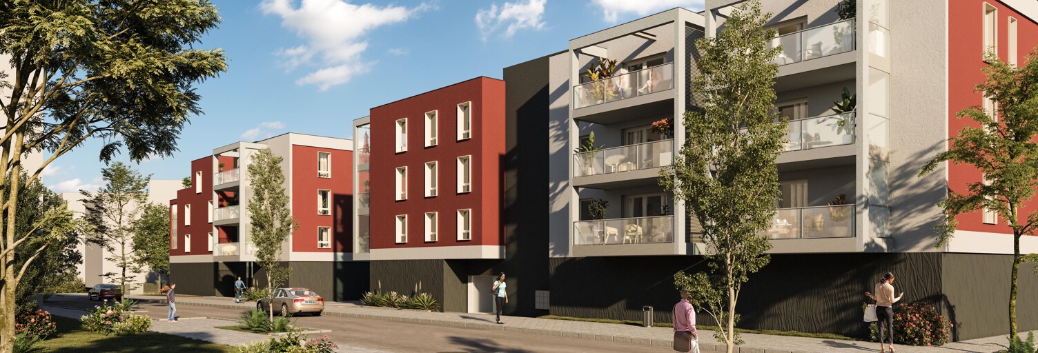 Appartement neuf T2, T3 Pièce 43 à 62 m² à vendre à Belfort (90000)