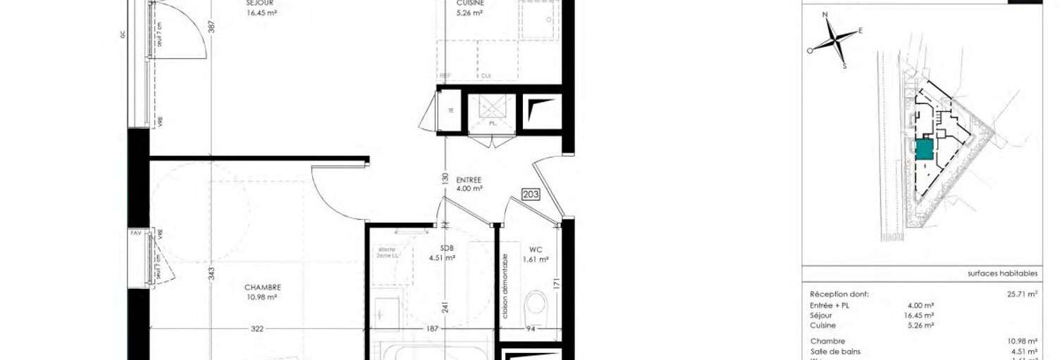 Appartement 2 Pièces 42 m² à vendre à Annemasse (74100)