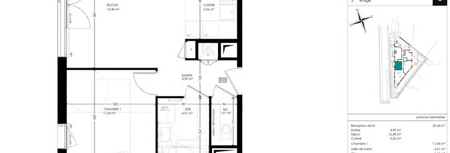 Appartement 2 Pièces 42 m² à vendre à Annemasse (74100)