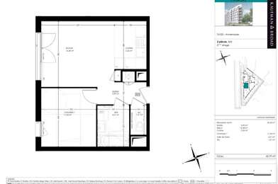 Appartement 2 pièces 284000 €