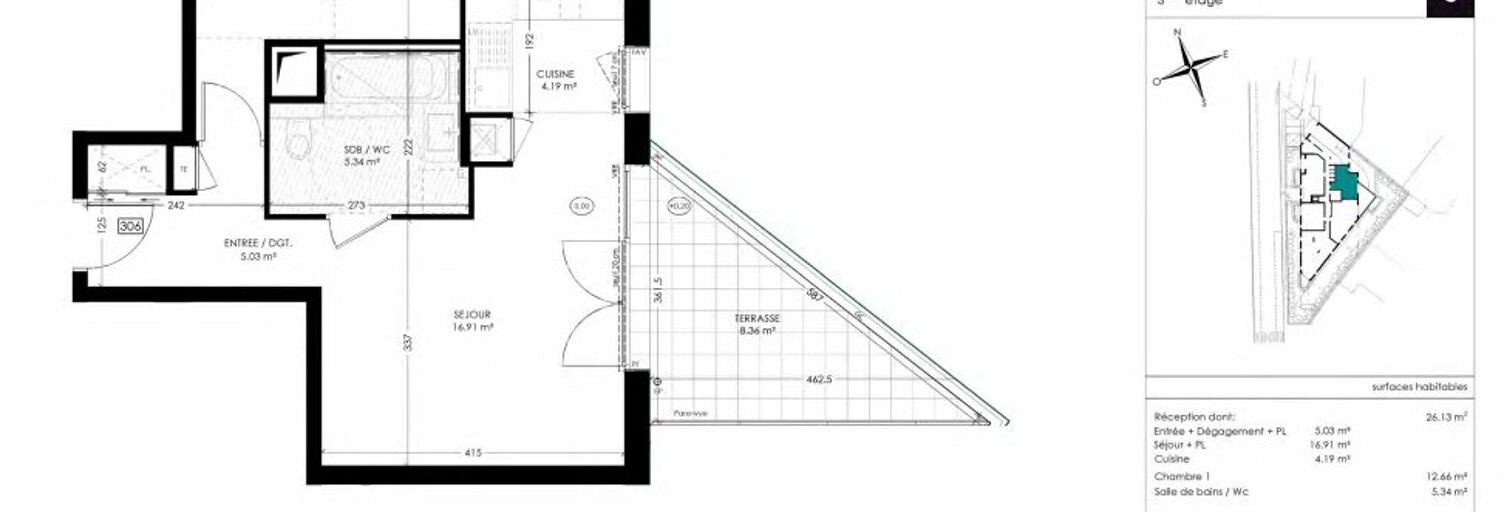 Appartement 2 Pièces 44 m² à vendre à Annemasse (74100)