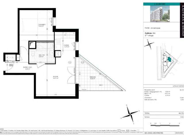 Annemasse - T2 de 44.13 m² — photo du bien