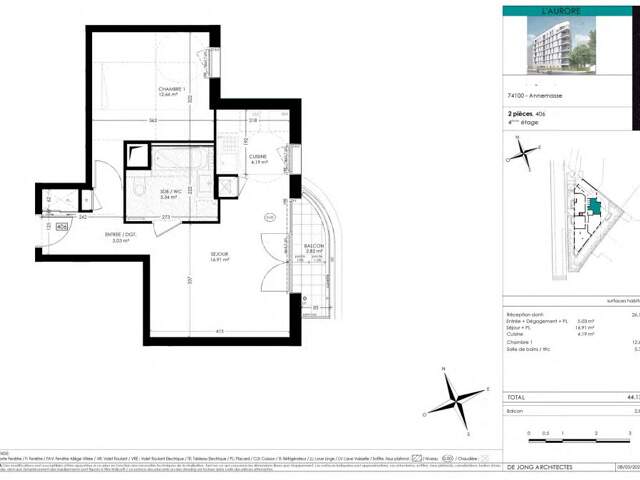 Annemasse - T2 de 44.13 m² — photo du bien