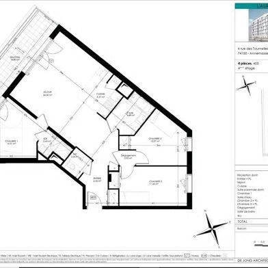 Appartement 4 pièces 416000 €