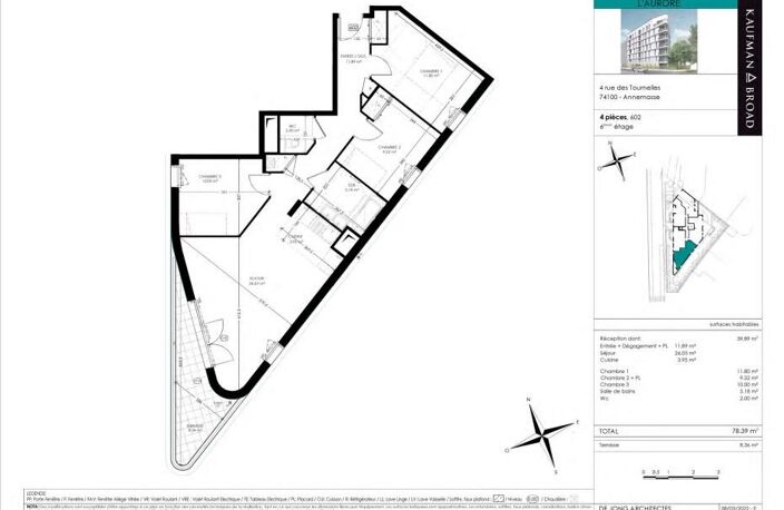 Appartement T4 de 78 m² — photo 3
