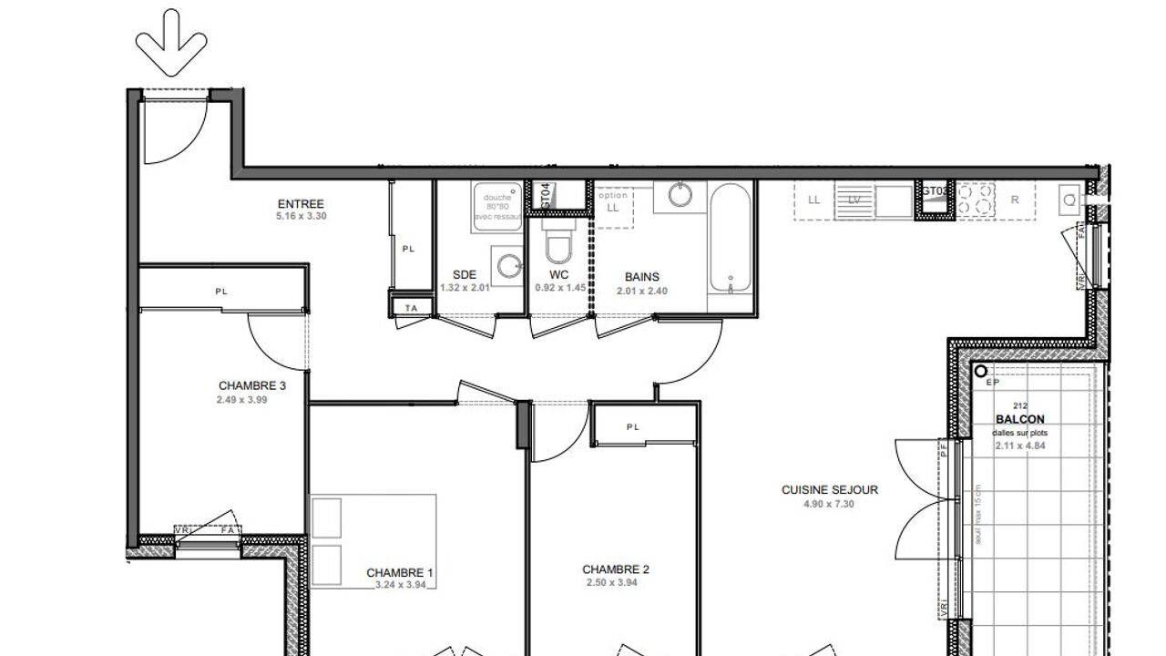 appartement 4 pièces 87 m2 à vendre à Saint-Pierre-en-Faucigny (74800)