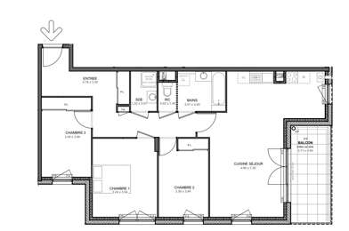 Appartement 4 pièces 365700 €