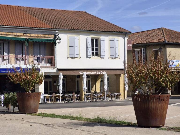 À vendre, Trie sur Baise (Hautes Pyrénées): Maison d'angle et restaurant du 14ème siècle, sur la place d'une bastide, avec appartement de 3 chambres et grenier aménagée en Loft — photo 1