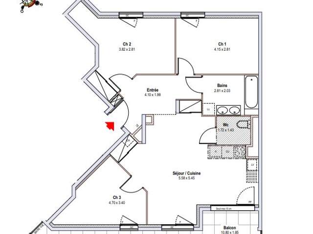 Annemasse - Appartements 4 pièces de 79.46 m² — photo du bien