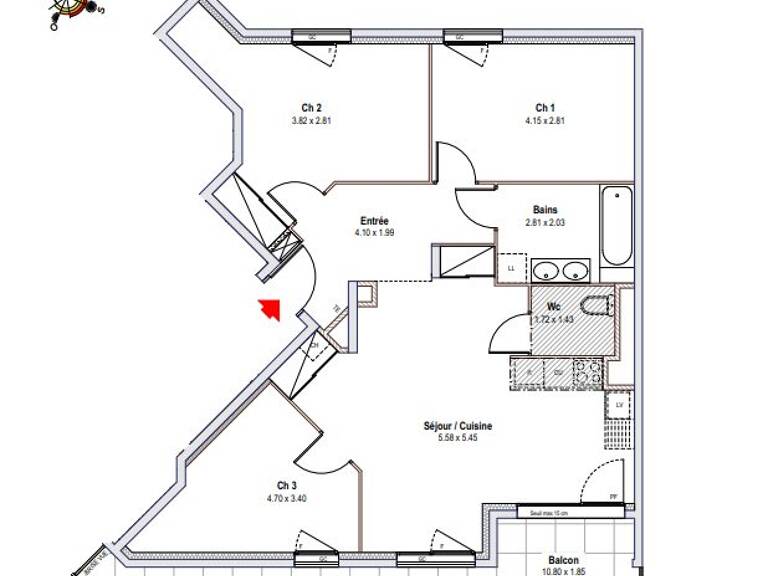 Annemasse - Appartements 4 pièces de 79.46 m² — photo 1