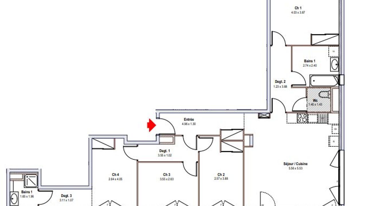 appartement 5 pièces 108 m2 à vendre à Annemasse (74100)