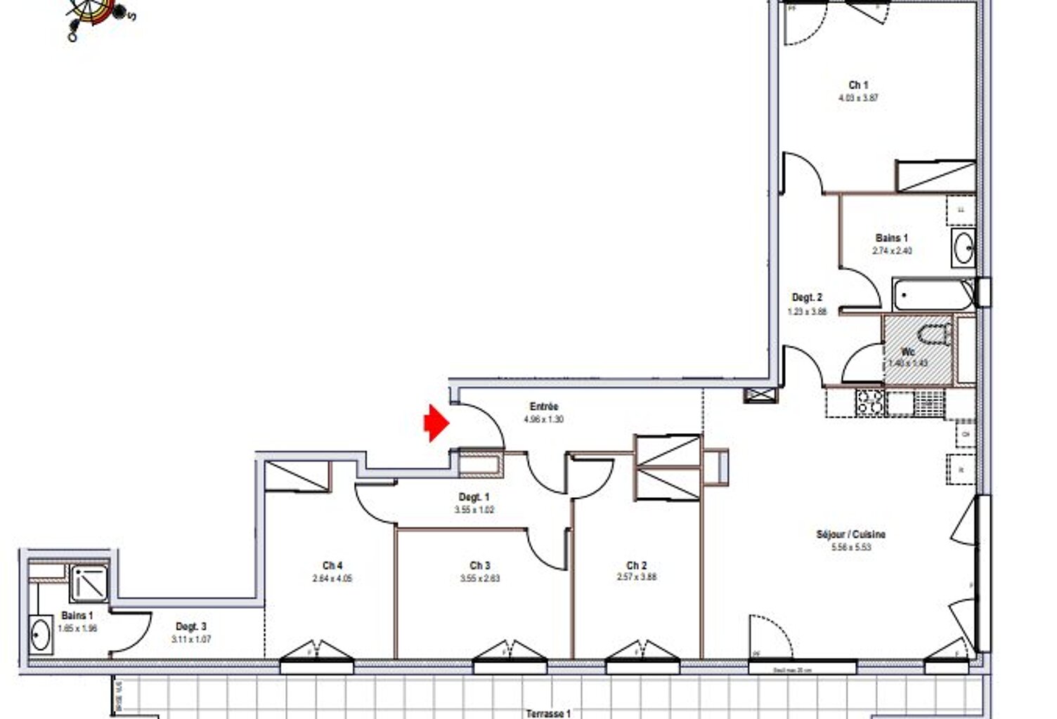 Annemasse - Appartement 5 pièces dde 107.69 m² — photo 1