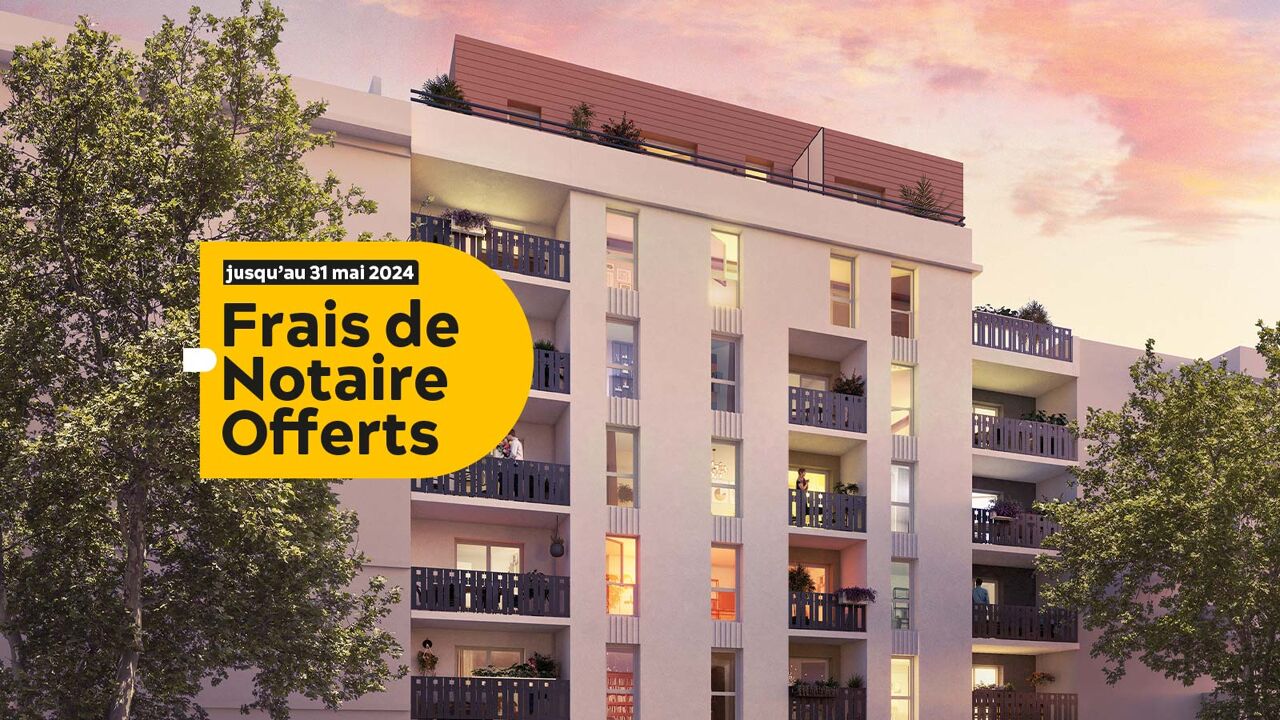 appartement neuf T1, T2, T3 pièces 21 à 64 m2 à vendre à Lyon 8 (69008)