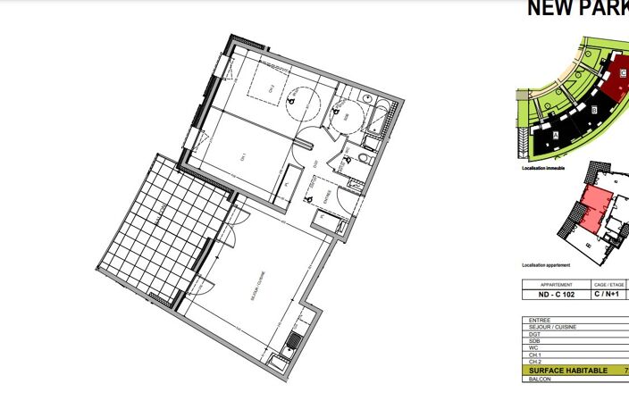 T3 de 72.53 m² à Saint Genis Pouilly (01630) — photo 2