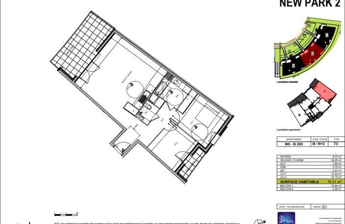 Appartement T3 neuf de 76.31 m² à Saint Genis Pouilly — photo 2