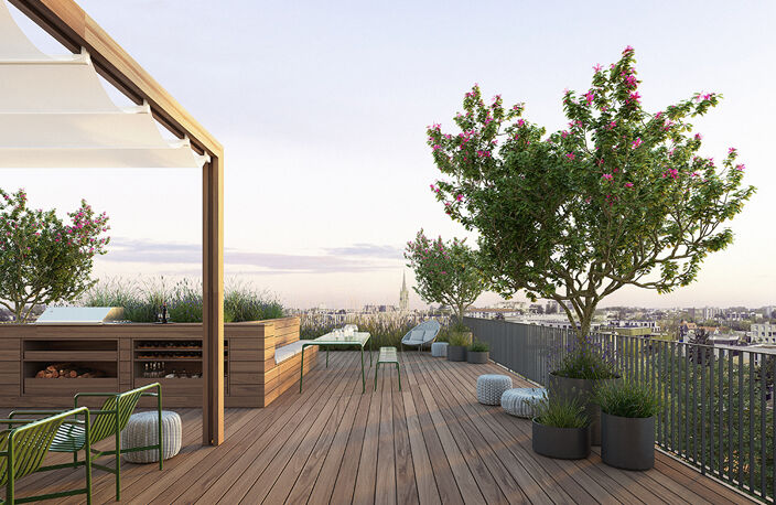 Appartements haut de gamme avec rooftop - CAUDERAN — photo 2