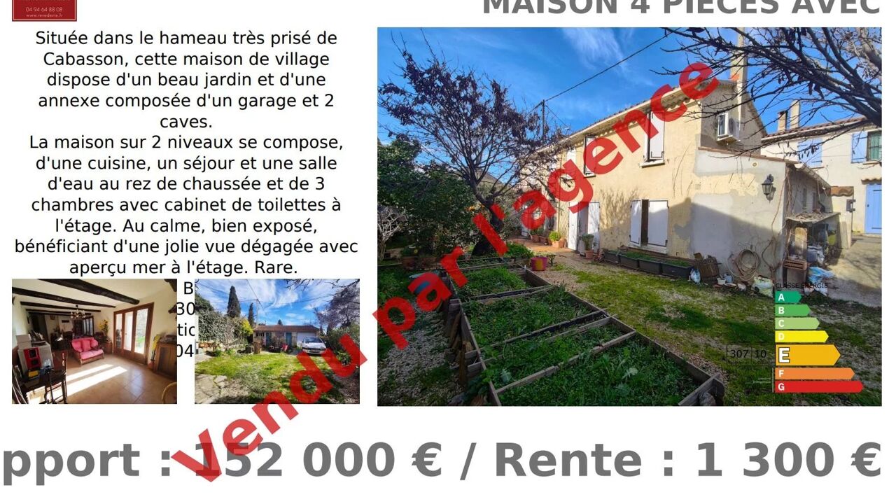 maison 4 pièces 86 m2 à Bormes-les-Mimosas (83230)