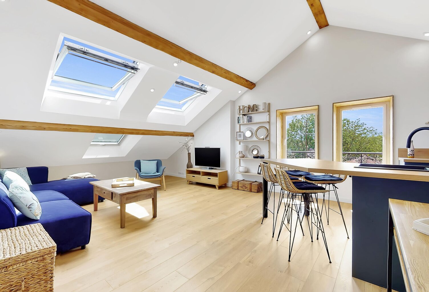 Lumineux logement 1 chambre 56 m² - Tassin proche Gare d'Ecully - vue dégagée — photo 1