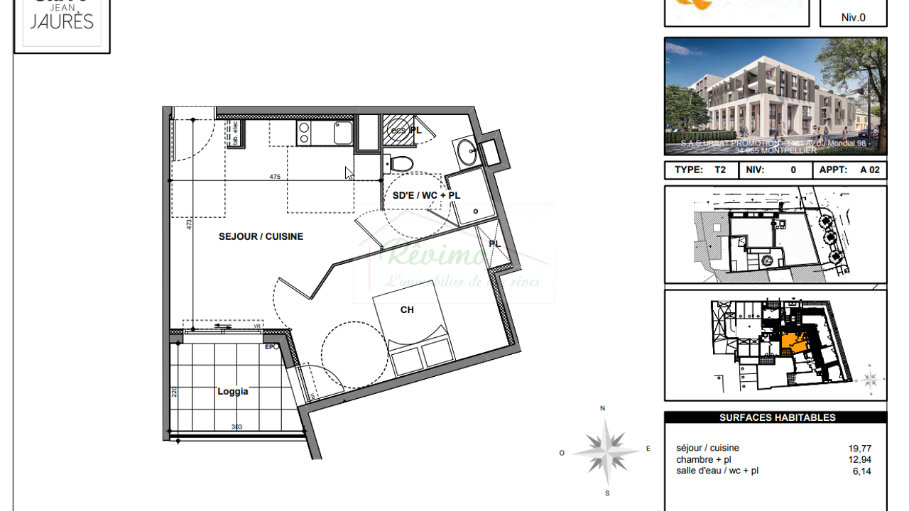 appartement 2 pièces 38 m2 à vendre à Nîmes (30000)