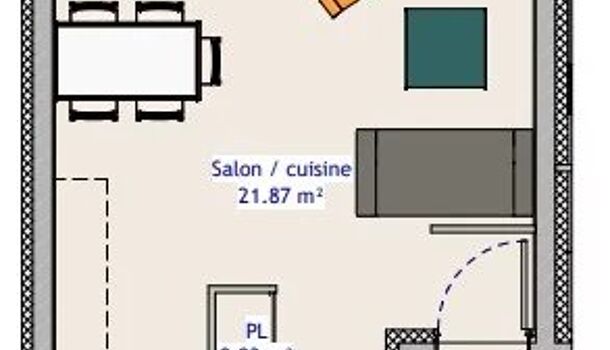 Appartement 2 pièces  à vendre Saint-Marcellin 38160