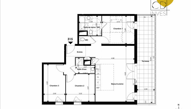 Appartement 4 pièces  à vendre Marseille 9eme 13009