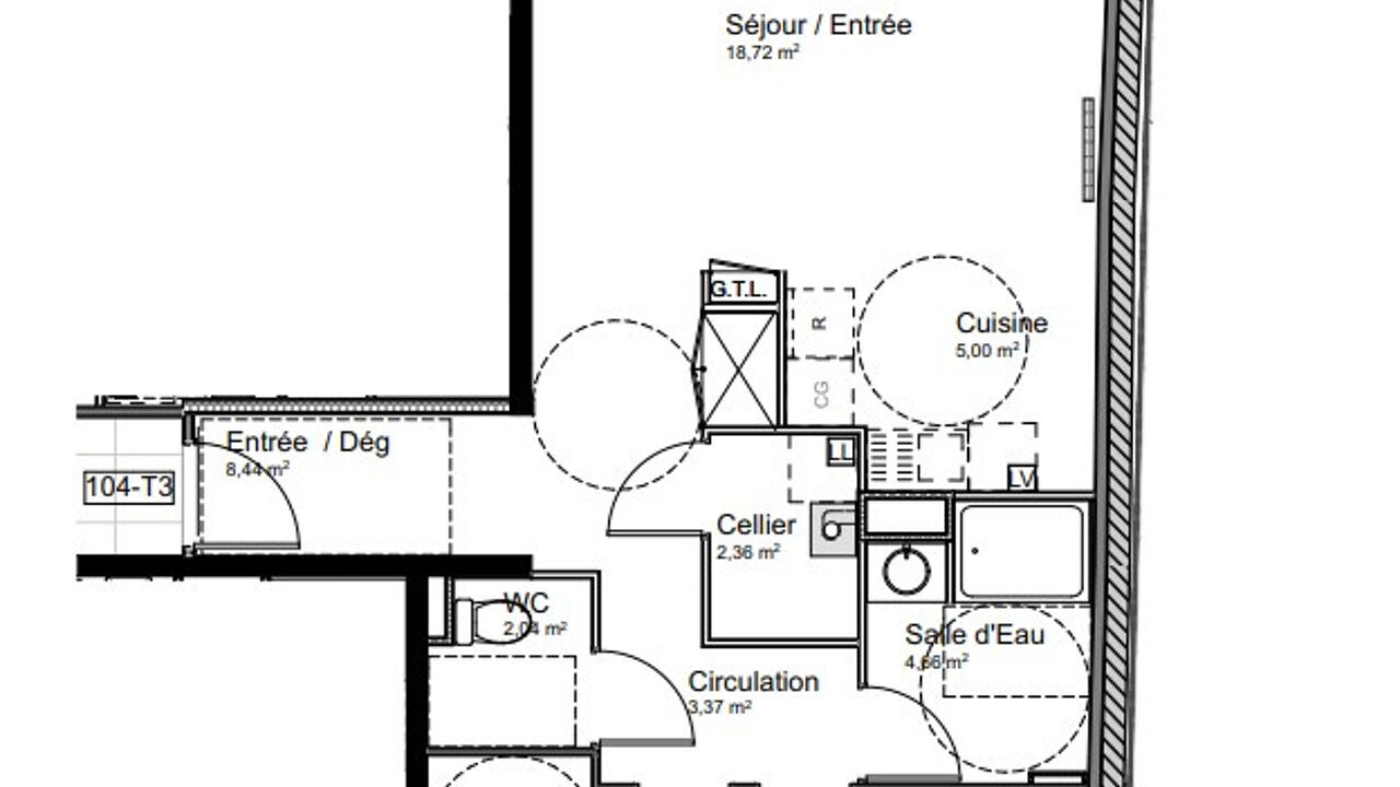 appartement 3 pièces 66 m2 à vendre à Tarbes (65000)