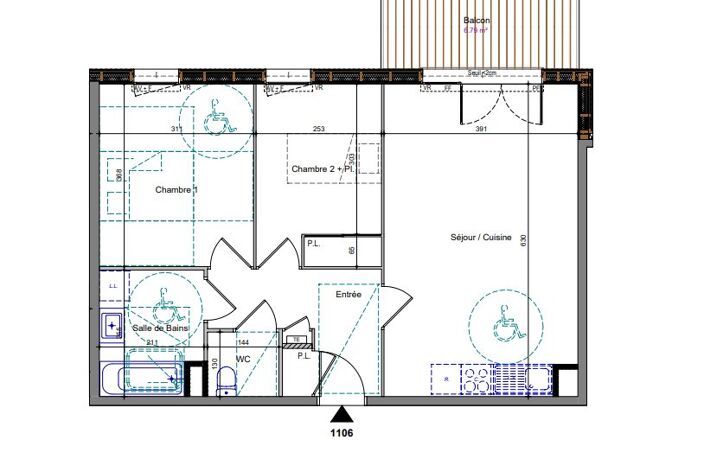 Appartement T3 de 58.56 m² à Chatillon-sur-Cluses — photo 2