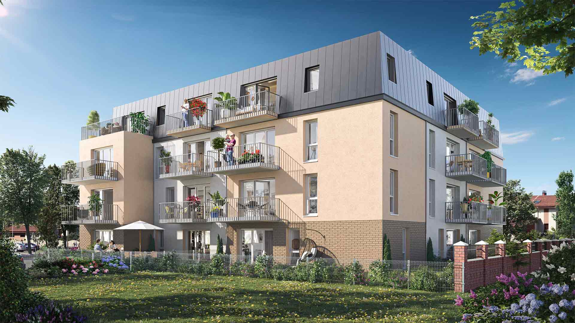 Appartement Neuf Déville-lès-Rouen 3 pièces 59 m²