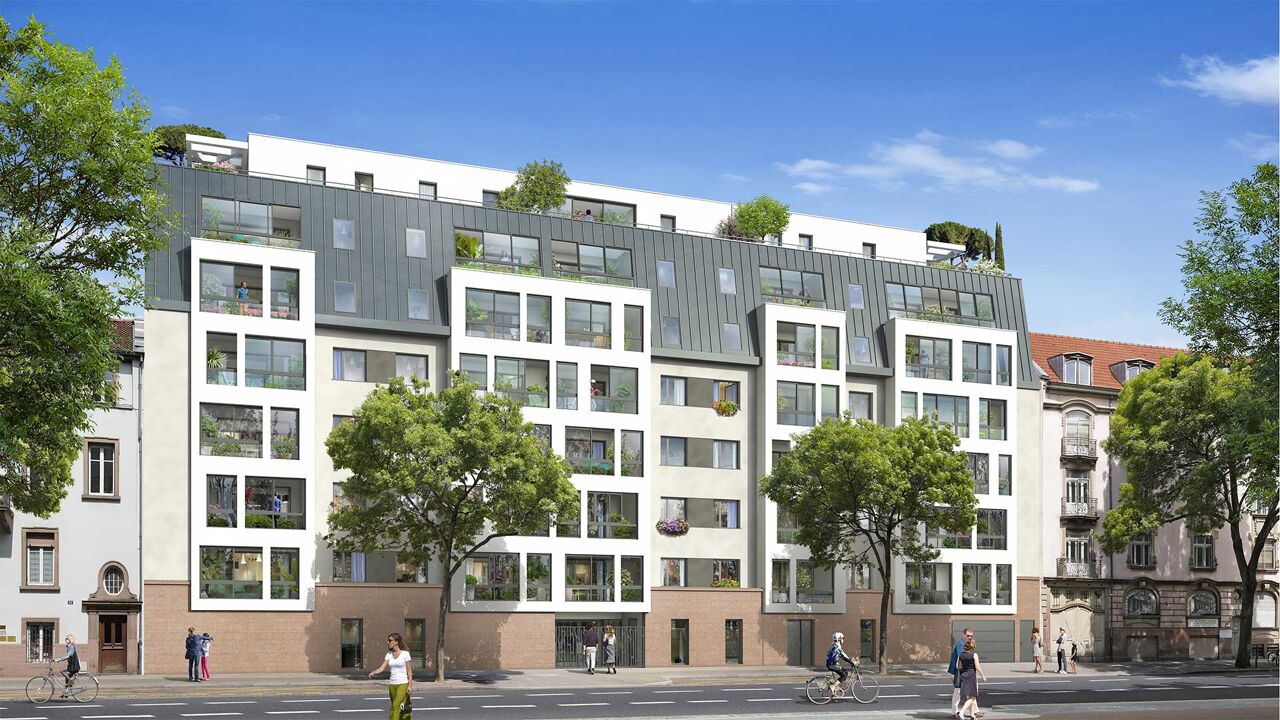 appartement neuf T1, T2, T3, T4 pièces 28 à 86 m2 à vendre à Strasbourg (67000)