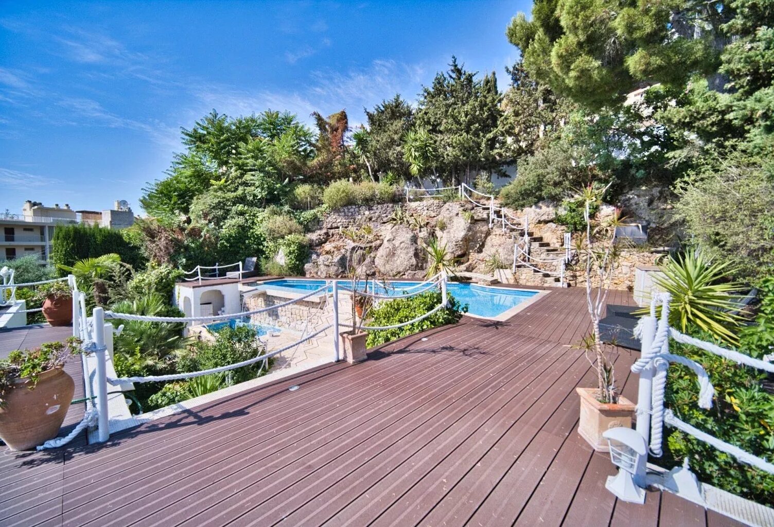 Col de Villefranche, villa 8 p, vue panoramique mer, jardin, piscine — photo 1