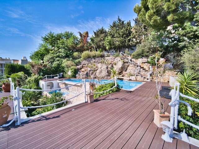 Col de Villefranche, villa 8 p, vue panoramique mer, jardin, piscine — photo du bien