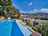 Col de Villefranche, villa 8 p, vue panoramique mer, jardin, piscine — photo 2