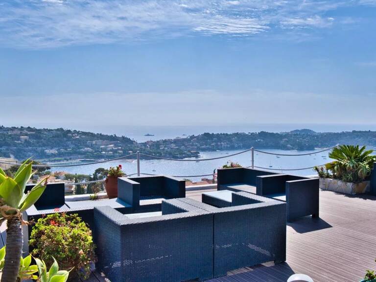 Col de Villefranche, villa 8 p, vue panoramique mer, jardin, piscine — photo 1