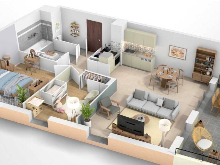 Appartement T2, Résidence Rive gauche — photo 1
