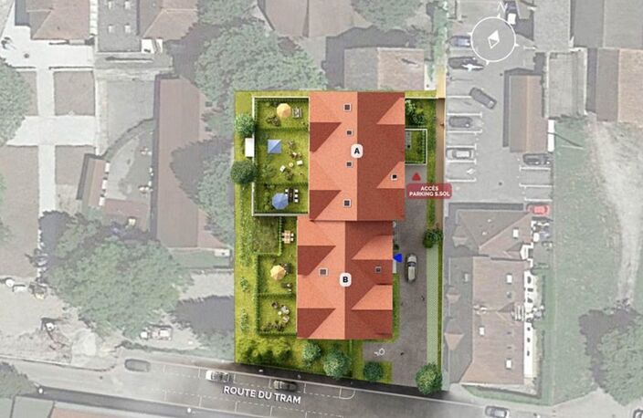 Appartement T3 de 61.7 m² avec terrasse et jardin privatif — photo 3