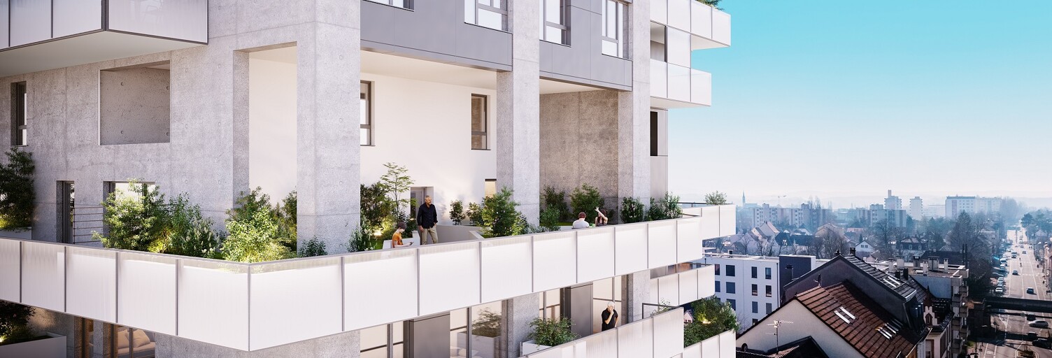 Appartement neuf T1, T2, T3, T4 Pièce 36 à 129 m² à vendre à Saint-Louis (68300)