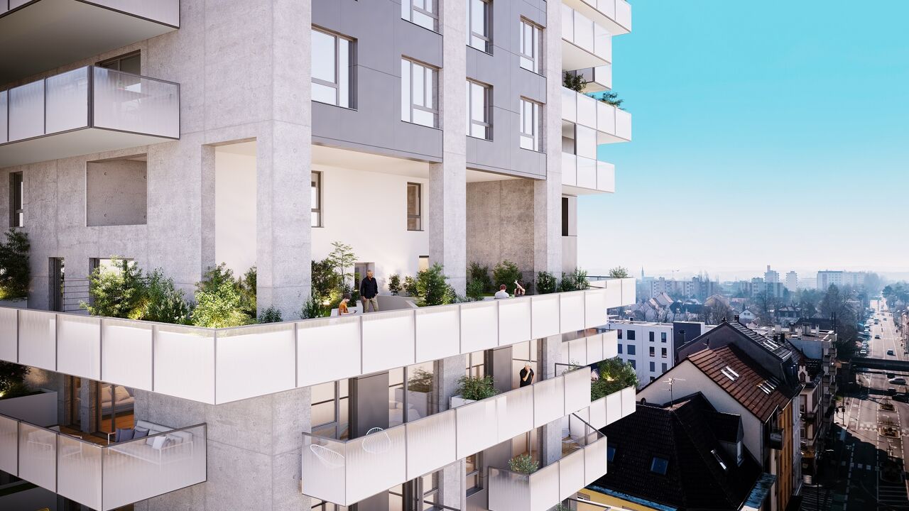 appartement neuf T1, T2, T3, T4 pièces 36 à 129 m2 à vendre à Saint-Louis (68300)