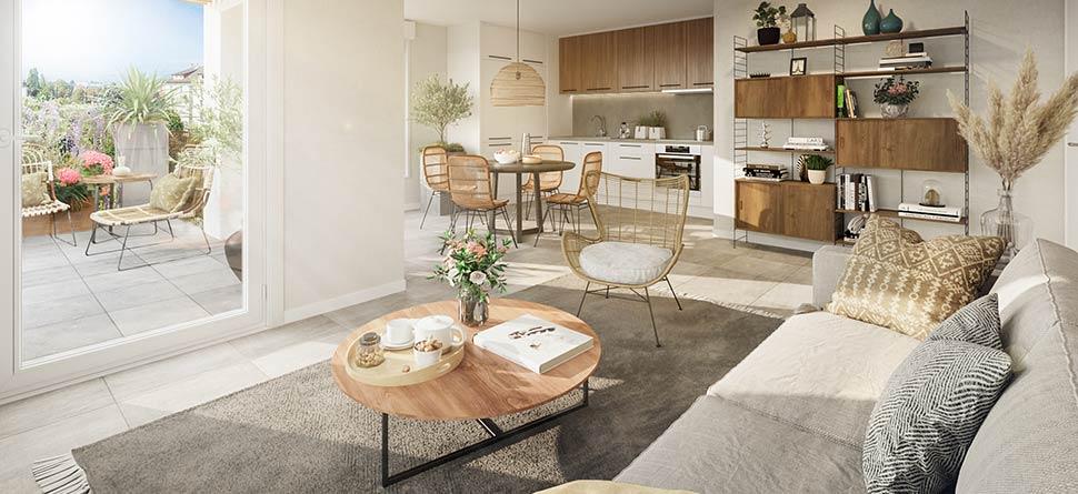 Appartement neuf 3 pièces 64 m²