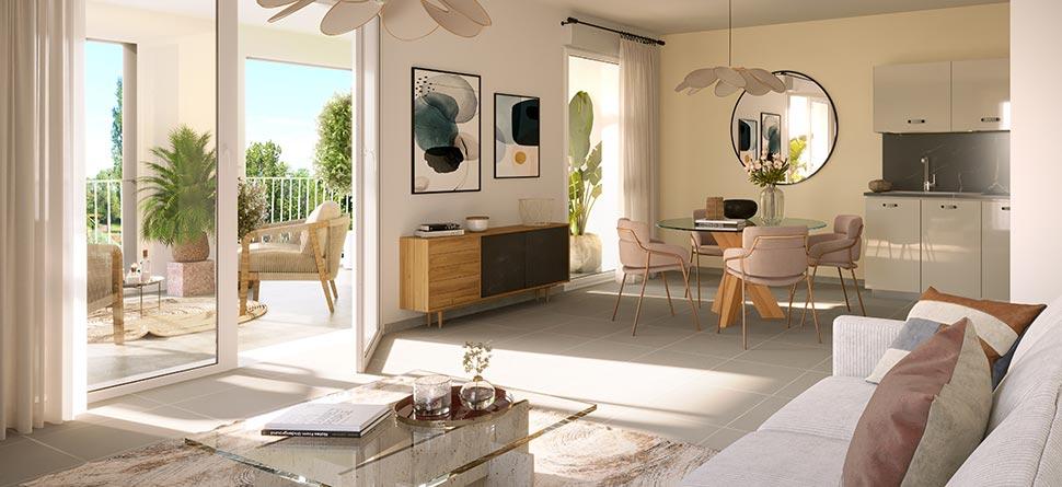 Appartement neuf 3 pièces 64 m²