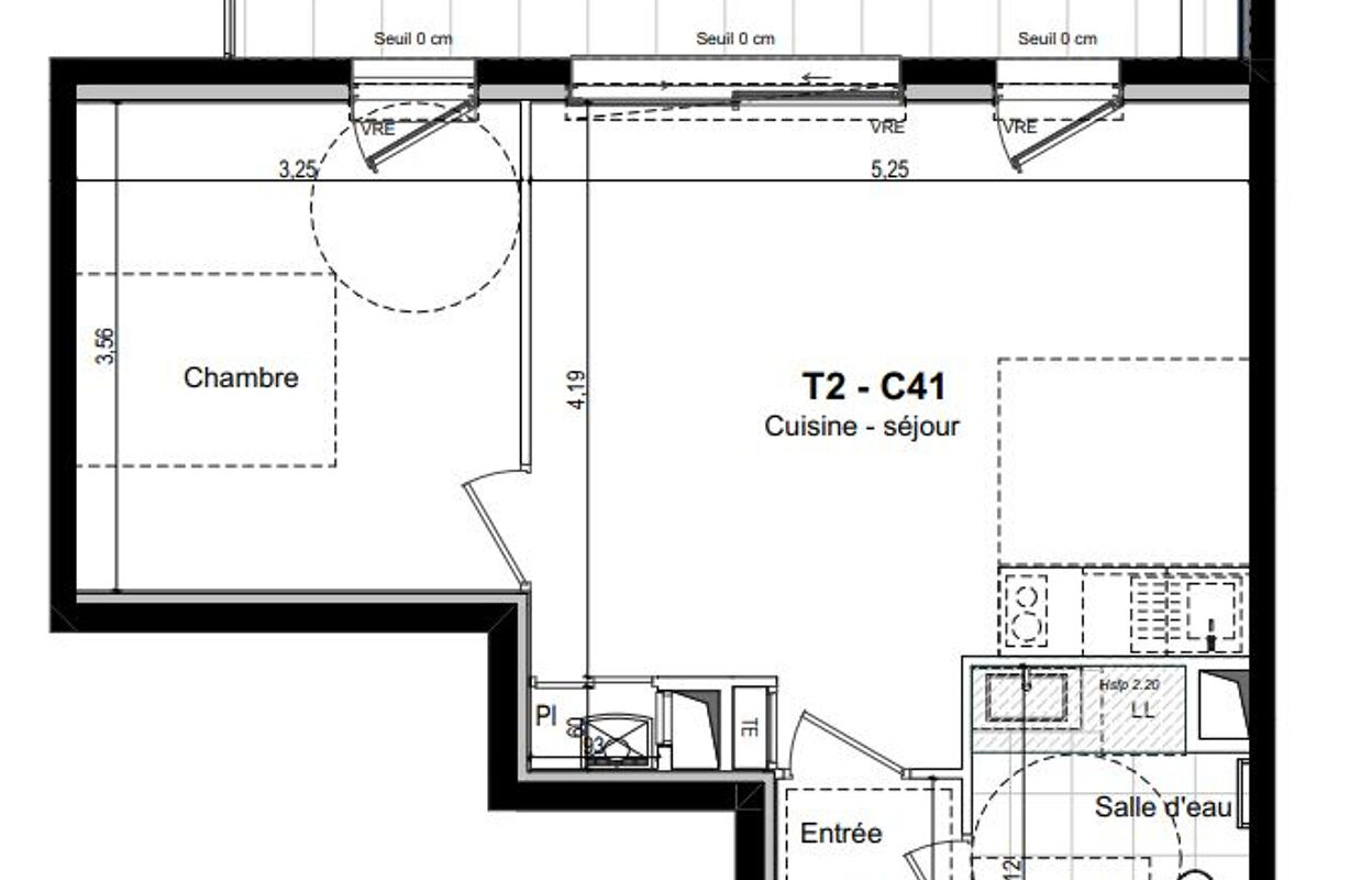 appartement 2 pièces 43 m2 à vendre à Saint-Malo (35400)