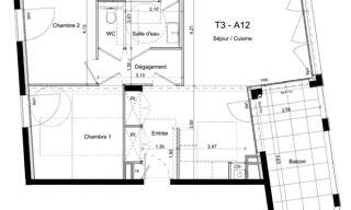 Appartement 3 Pièces 68 m² à vendre à Rennes (35000)